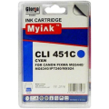 Просмотренный товар CLI-451C MyInk совместимый голубой картридж для Canon Pixma iP6840/ iX6840/ MG5440/ MG6340/ MG7140/ MX724 (9.8мл)