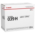 Просмотренный товар Canon Cartridge 039 H BK [0288C001] Тонер-картридж увеличенного объема, черный для Canon LBP351/352