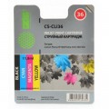 Товар CLI-36 Совместимый струйный картридж Cactus CS-CLI36 для CANON PIXMA IP100, PIXMA 260 (11.8ml)