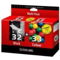 Просмотренный товар 18C0032 + 18C0033  №32+№33 = 80D2951  Картриджи для Lexmark Z815, X5250, P915/ P4350/ P6250/ P6350/