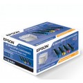 Просмотренный товар S051110 Набор картриджей для Epson AcuLaser C1900/ C900 Bk+C+M+Y (черный полный- 4500 стр.,  цветные не полные- 1500 стр.)
