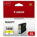Просмотренный товар PGI-1400XL Y [9204B001] Желтый картридж для Canon MAXIFY МВ2040/МВ2340  (12мл.,  до 935 листов формата A4.)